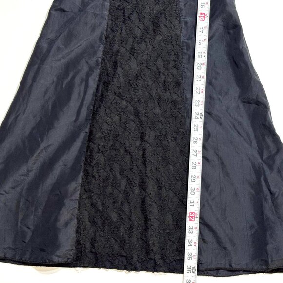 Wet Seal Silk Lace Slip Dress Black Sleeveless Whimsigoth Grunge Witchy Goth - Picture 13 of 13